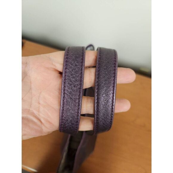 Longchamp Shoulder Handbag Tote purple Genuine Leather Rhinestone Large (PF) - Picture 12 of 16